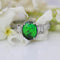 Bague 51 Bague opale noire et diamants en or blanc 18 carats 58 Facettes 25-086