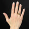 Bague 52 Bague vintage en or rose 18 carats au saphir blanc 58 Facettes 25-023