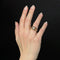 Bague 52 Bague vintage en or rose 18 carats au saphir blanc 58 Facettes 25-023