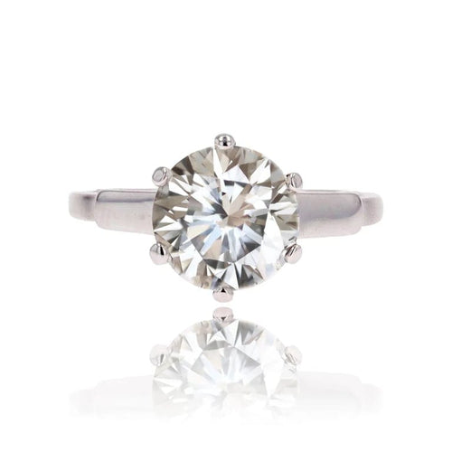 Bague 50 Bague solitaire Art déco en or blanc avec diamant 58 Facettes 24-261