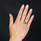 Bague 52 Bague marquise saphir et diamants en or blanc 18 carats 58 Facettes 24-199