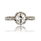 Bague 51 Bague solitaire ancienne en platine avec diamants taille ancienne 58 Facettes 24-160