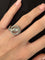 Bague 51 Bague ancienne en platine 950 sertie de diamants 2,50 ct 58 Facettes 1441