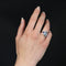 Bague 53 Bague Art déco en or blanc 18 carats avec aigue-marine, saphirs et diamants 58 Facettes 24-183