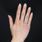 Bague 52 Bague marguerite en or blanc et platine, saphir étoilé et diamants 58 Facettes 24-150