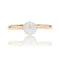 Bague 55 Bague solitaire perle de culture en or jaune 18 carats 58 Facettes 13-032