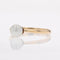 Bague 55 Bague solitaire perle de culture en or jaune 18 carats 58 Facettes 13-032