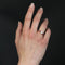Bague 54 Baume - Bague trilogie en or jaune 18 carats avec diamant et rubis 58 Facettes 24-158