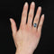 Bague 53 Bague ancienne ovale en or rose, saphir naturel et diamants taille rose 58 Facettes 24-065