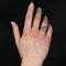 Bague 53 Bague ancienne ovale en or rose, saphir naturel et diamants taille rose 58 Facettes 24-065