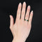 Bague 54 Création Baume - Bague trilogie en or jaune avec diamant et tsavorites 58 Facettes 24-064