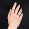 Bague 54 Création Baume - Bague trilogie en or jaune avec diamant et tsavorites 58 Facettes 24-064