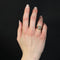 Bague 53 Bague vintage trèfle et plumes en or rose 18 carats 58 Facettes CV106