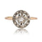 Bague 50 Bague ancienne ronde en or rose 18 carats et platine, diamants 58 Facettes 15-368