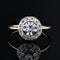 Bague 50 Bague ancienne ronde en or rose 18 carats et platine, diamants 58 Facettes 15-368