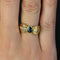Bague 53 Bague nœud en or jaune 18 carats saphir et diamants 58 Facettes 21-222B