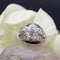 Bague 52 Bague dôme vintage en or blanc 18 carats et diamants 58 Facettes 21-739