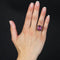Bague 55 Bague vintage en or jaune 18 carats avec kunzite 19,39 ct 58 Facettes 23-258
