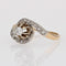 Bague 48 Bague tourbillon en or jaune et platine avec diamants 58 Facettes 23-133