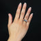 Bague 57 Bague chevalière ancienne en or rose 18 carats saphirs et diamant 58 Facettes 23-190