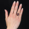 Bague 55 Bague marquise ancienne en or rose 18 carats et grenats 58 Facettes 23-116