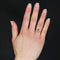 Bague 56 Bague ancienne toi et moi en or rose 18 carats grenat perle diamants 58 Facettes 23-080C