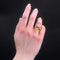 Bague 52 Bague vintage en or rose 18 carats avec citrine 58 Facettes 23-062