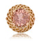 Bague 50 Bague vintage ronde en or rose 18 carats et morganite 58 Facettes 23-044