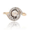 Bague 53 Bague tourbillon ancienne en or jaune 18 carats, platine et diamants 58 Facettes 22-057