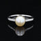 Bague 50 Bague Art déco en platine avec perle fine et diamants 58 Facettes 22-509
