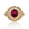 Bague 49 Bague ancienne en or jaune 18 carats avec rubis naturel 58 Facettes 22-449