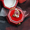 Bague 55 Art nouveau - Bague ancienne en or jaune et vert, rubis et diamants 58 Facettes 22-478