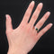 Bague 52 Bague en or blanc 18 carats au grenat tsavorite et diamants princesse 58 Facettes 22-488