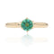 Bague 57 Bague solitaire émeraude en or jaune 18 carats 58 Facettes 22-346