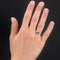 Bague 52 Bague jonc ancienne en or rose 14 carats, saphir et diamants 58 Facettes 01-281