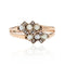 Bague 53 Bague ancienne double anneau en or rose 18 carats, perles fines et diamants 58 Facettes 20-036