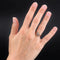 Bague 53 Bague ancienne double anneau en or rose 18 carats, perles fines et diamants 58 Facettes 20-036
