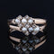 Bague 53 Bague ancienne double anneau en or rose 18 carats, perles fines et diamants 58 Facettes 20-036