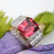 Bague 56 Bague tank en or rose et platine avec tourmaline et diamants 58 Facettes 22-344