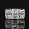 Bague 52 Art Déco - Bague rectangulaire en or blanc et platine avec diamants 58 Facettes 22-333