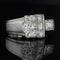 Bague 51 Bague chevalière Art déco en platine et diamants 58 Facettes 22-256
