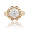 Bague 52 Bague ancienne - Motif fleur en or rose avec diamant et perles 58 Facettes 21-611
