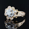 Bague 52 Bague ancienne - Motif fleur en or rose avec diamant et perles 58 Facettes 21-611