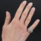 Bague 48 Bague dôme fleur ajourée en or jaune 18 carats, platine et diamants 58 Facettes 21-620