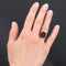 Bague 54 Bague ancienne - Intaille sur agate en or rose 18 carats 58 Facettes 21-376A