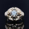 Bague 55 Bague dôme fleur vintage en or rose 18 carats et diamant 58 Facettes 21-354
