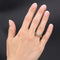 Bague 54 Bague solitaire rétro en or jaune 18 carats et platine, diamant 58 Facettes 21-340A