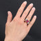 Bague 55 Bague tank rubis et diamants en or jaune 18 carats et platine 58 Facettes 21-557