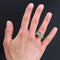 Bague 54 Bague tank asymétrique en or rose 18 carats et diamants 58 Facettes 20-523-54