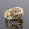 Bague 54 Bague dôme en or jaune 18 carats, platine et diamants 58 Facettes 20-031-55